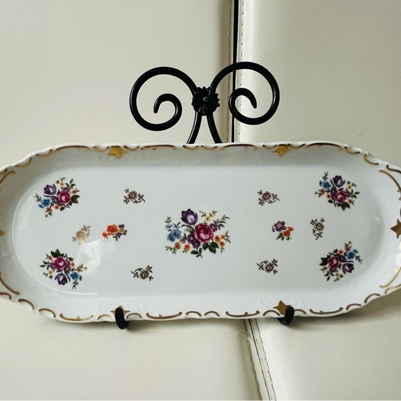 Vintage Porcelain Tray From German Democratic Republic 6/15 Inch - Picture 7 of 11